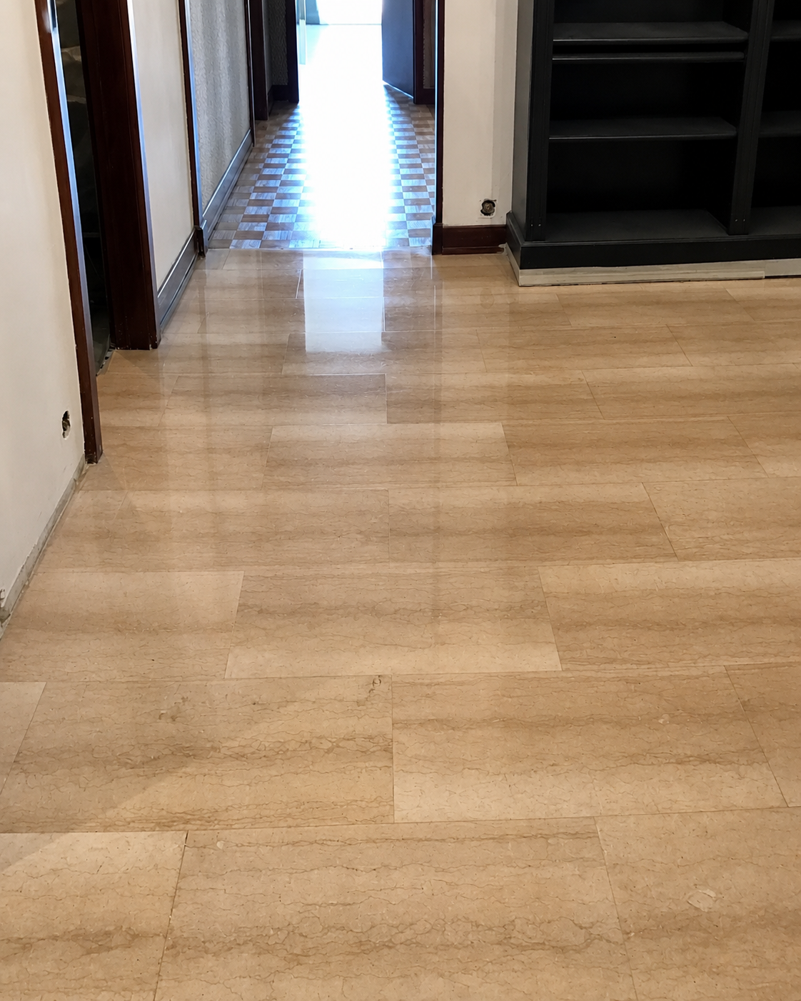 Sol en marbre brillant après cristallisation par Clean-Clean